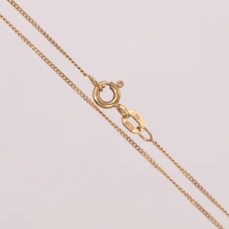Kedja, längd 42,5cm, 18K  Vikt: 1,4 g