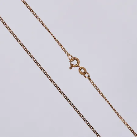 Kedja Pansar, längd: ca 45cm, bredd: ca 1,5mm, 18K  Vikt: 3,7 g
