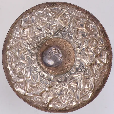Fat, mexikansk hatt, Ø10cm, 925/1000 silver Vikt: 27,6 g