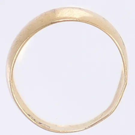 Liten ring, stl ca 14, bredd 4-8mm, 18K Vikt: 1,6 g