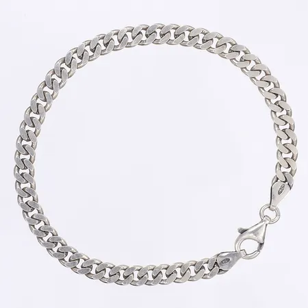 Armband pansar, 21cm, bredd 5mm, silver 925/1000 Vikt: 12,9 g