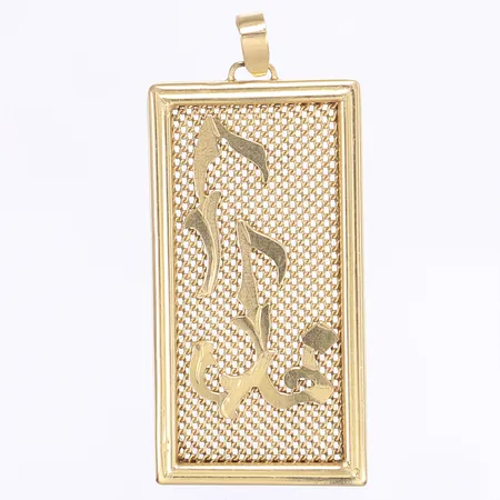 Hänge, 64x28mm, 18K Vikt: 16,7 g