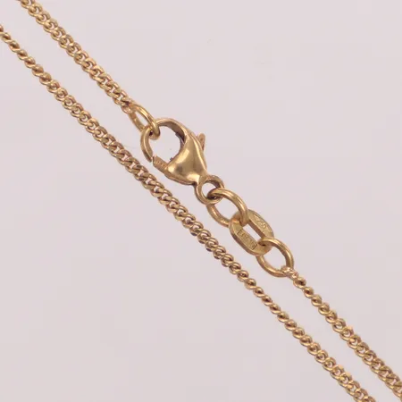 Kedja pansar, längd 49cm, bredd 1,3mm, 18K  Vikt: 4,3 g