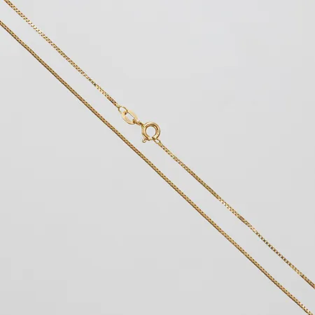 Kedja, Venezia, längd: 45,1cm, bredd: 0,8mm, GHA, ojämnheter på länken, 18K Vikt: 2,4 g