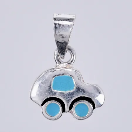 Hänge Bil, längd: ca 1,3cm, bredd: ca 10mm, 925/1000, silver Vikt: 0,5 g