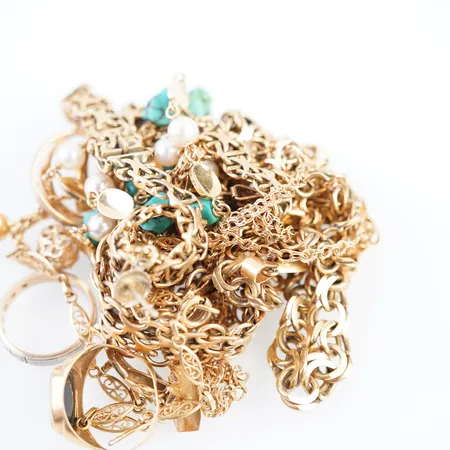 Diverse guld, 18k Vikt: 117 g