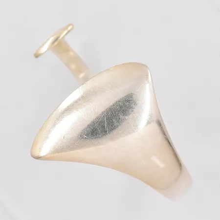 Armring, öppen skena, Ø 60mm, designer Hans Hansen, Denmark, bruksskick, silver 925/1000 Vikt: 43,7 g