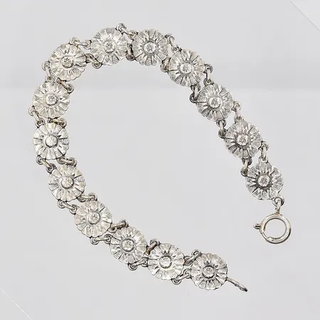 Armband, 18,5cm, bredd 9mm, silver 830/1000 Vikt: 10,1 g