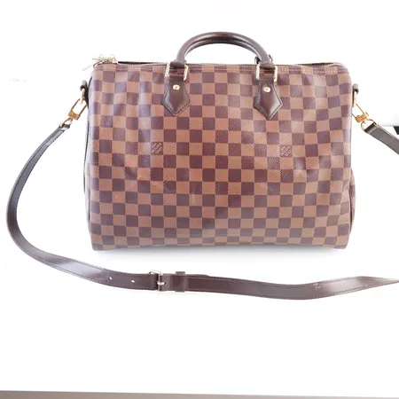 Väska Louis Vuitton Speedy Bandoulière 30 Damier Ebene, 30 x 21 x 17 cm, köpt 2020 Stockholm, original kvitto, väska är i bra skick några småfläckar på insidan.