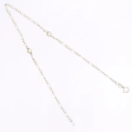 Fotlänk, 25cm, bredd 1-4,5mm, 925/1000 silver Vikt: 3,1 g