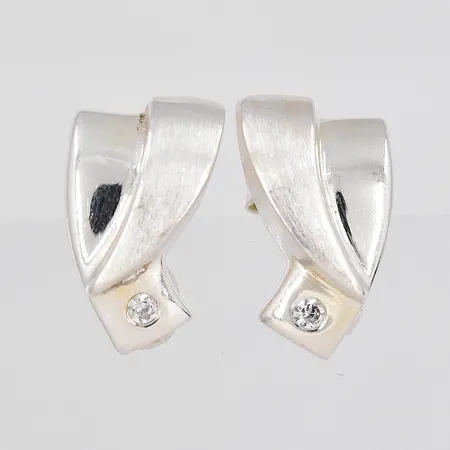 Ett par örhängen, 8,5x13mm, silver 925/1000 Vikt: 3,4 g