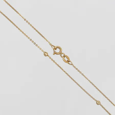Collier längd ca 42cm, bredd ca 1-2mm, 18K Vikt: 1,9 g