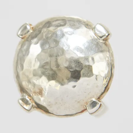 Ring, hamrad dekor, stl 20½, bredd 3-25,5mm, 925/1000 silver  Vikt: 12,3 g