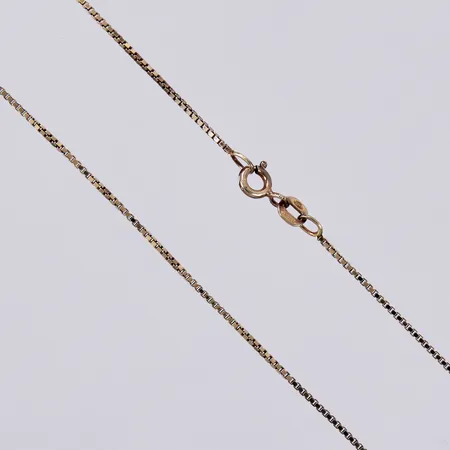 Kedja Venezia, längd: ca 50cm, bredd: ca 1mm, förgylld, 925/1000 silver  Vikt: 2,8 g
