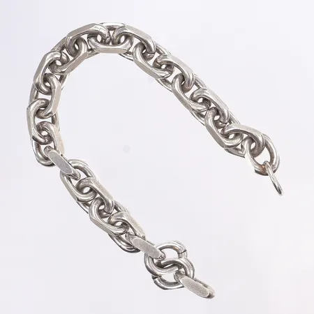 Armband ankarlänk, 19,5cm, bredd 8mm, saknar lås, silver 925/1000 Vikt: 45,1 g