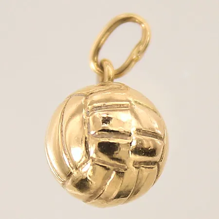 Hänge, volleyboll, 12x8mm, 18K  Vikt: 0,7 g