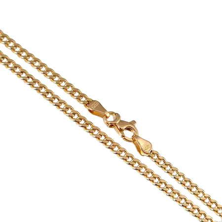 Halskedja Pansar, 18K guld, Guldfynd (GHA), längd 45,0 cm, bredd 2,7 mm, fint skick Vikt: 5,5 g