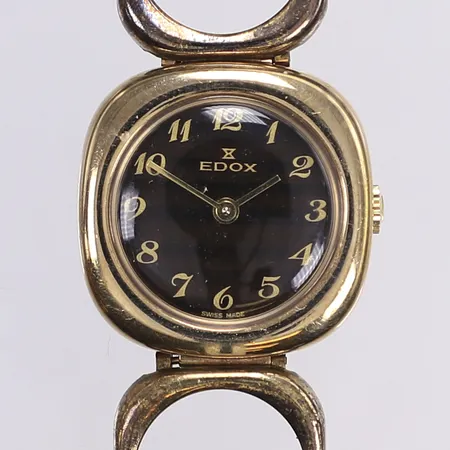 Damur Edox, Ø24mm, manuell, tickar men ej testad för tidshållning, armband och boett i dubblé, total längd ca 17,5cm Vikt: 0 g