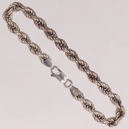 Armband cordell, längd 20cm, bredd 6mm, silver 925/1000 Vikt: 10,2 g