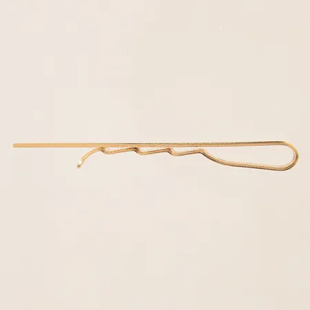 Slipshållare med dekor, 60x5mm, 18K  Vikt: 6,4 g