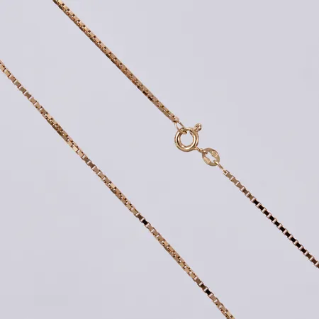Kedja Venezia, längd: ca 80,5cm, bredd: ca 1,5mm, 18K  Vikt: 9,8 g