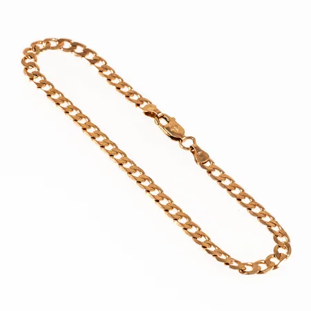 Armband, Gles pansar i 18K guld. Det är 19 cm långt, 4 mm brett och väger 5,4g. Karbinhake, Balestra. 