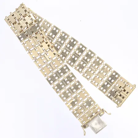 Armband, 20,5cm, bredd 18mm, 14K Vikt: 27,9 g