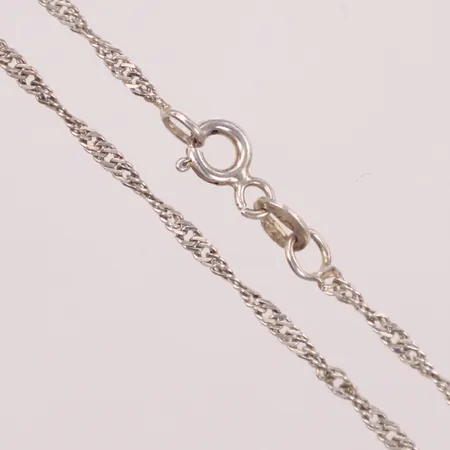 Kedja singapore, längd 55cm, bredd 1,5mm, silver 925/1000 Vikt: 2,5 g