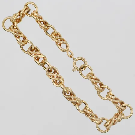 Armband, 19cm, bredd 8mm, 18K Vikt: 10,5 g