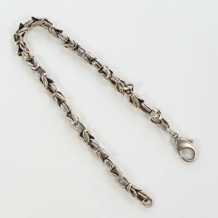 Armband Kejsar, längd 24cm, bredd 5mm, defekt, silver, 925/1000 Vikt: 17,9 g