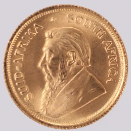Mynt, Krugerrand, 1982, South Africa, 16,4mm, 22K Vikt: 3,4 g