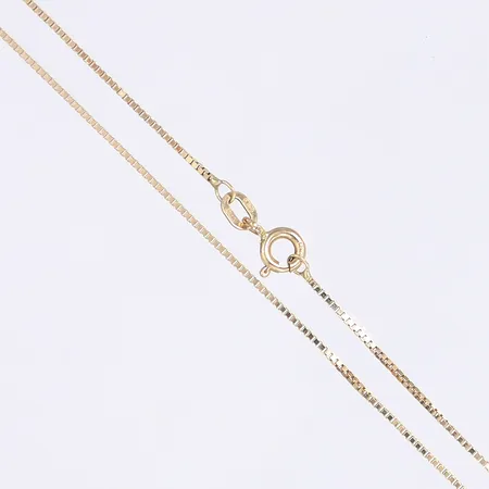 Halskedja Venezia, 38cm, bredd 1mm, 18K Vikt: 2,1 g