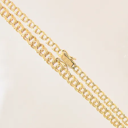 Collier doserad Bismarck, längd 42cm, bredd 4-6mm, 18K  Vikt: 11,8 g
