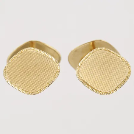Ett par manschettknappar, 15x18mm, 18K Vikt: 10,5 g