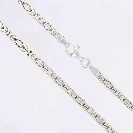 Halskedja kejsarlänk, 70cm, bredd 4mm, silver 925/1000 Vikt: 61,5 g