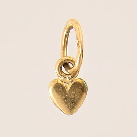 Hänge, hjärta, 10x4mm, 18K  Vikt: 0,3 g