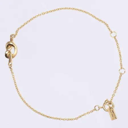 Armband, Efva Attling Love Knot, justerbar längd 15/17/19cm, bredd 1-6mm, 18K Vikt: 2,7 g