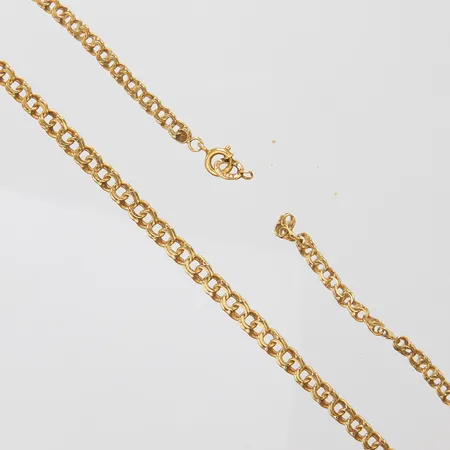 Collier, doserad Bismarck, längd: 46,2cm, bredd: 3,7-4,6mm, defekt, av vid låset, 18K Vikt: 11,2 g