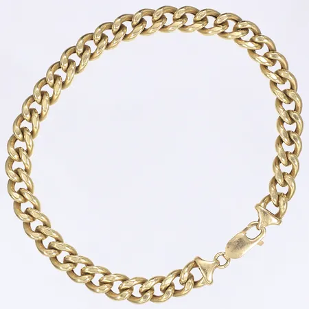 Armband pansar, 22,5cm, bredd 7mm, GFAB, slitage, 18K Vikt: 22 g