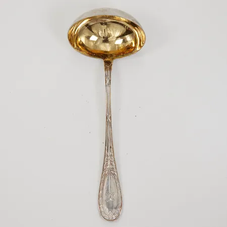 Såsslev, modell Louis XVI, 170mm, monogramgravyr, CGH år 1930, Silver 830/1000  Vikt: 65,8 g