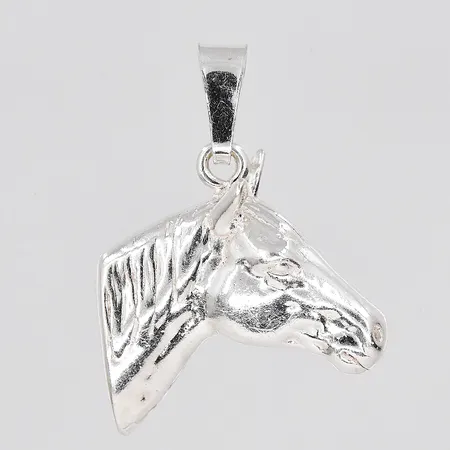 Hänge hästhuvud, 16x23mm inklusive ögla, silver 925/1000 Vikt: 2,6 g