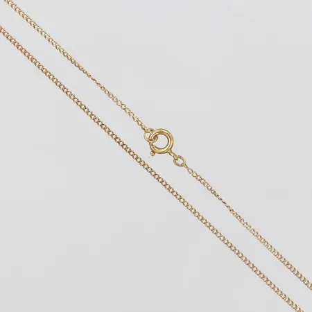 Kedja Pansar, längd ca 42cm, bredd ca 1mm, 18K Vikt: 2 g