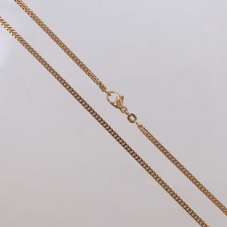 Kedja pansar, längd 50cm, bredd 2,3mm, balestra, 18K  Vikt: 14,5 g