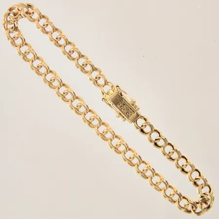 Armband Bismarck, längd 20cm, bredd 5mm, 18K  Vikt: 10 g