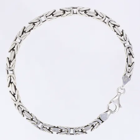 Armband kejsarlänk, 21,5cm, bredd 4,5cm, silver 925/1000 Vikt: 23,8 g