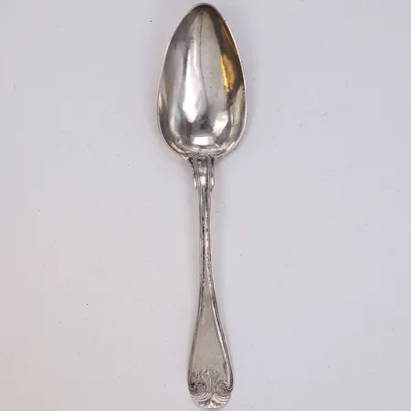 Sked, längd 20,5cm, CN, gravyr, lätta bucklor, 830/1000 silver Vikt: 26,2 g