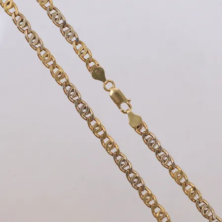 Kedja, längd 60cm, bredd 5mm, 18K  Vikt: 25,1 g