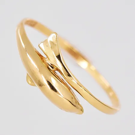 Ring delfin, stl 18, GFAB, 18K Vikt: 1,4 g