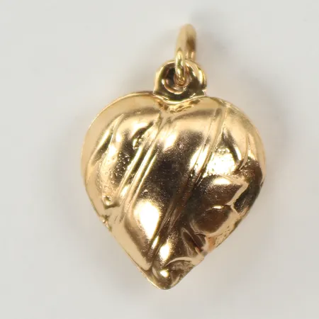 Hänge hjärta, 15x12mm, 14K Vikt: 1,1 g