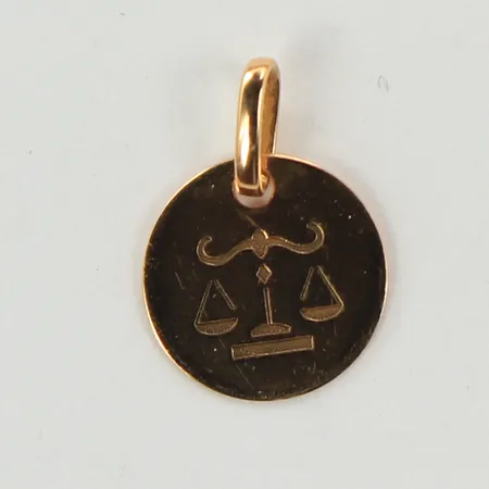 Hänge, vågen, Ø10mm, 18K Vikt: 0,4 g
